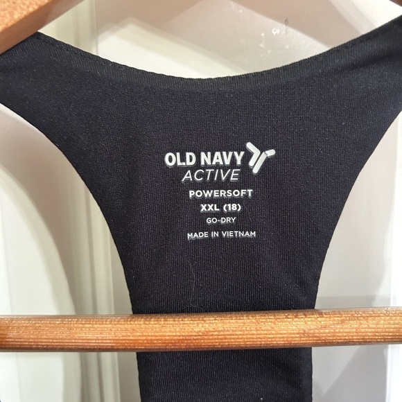 Like new size XXL/18 youth Old Navy Go Dry Black Racerback longline bra. - Picture 3 of 7